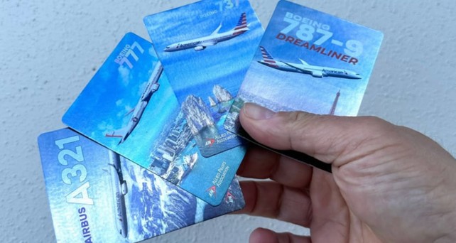 Sammelkarten für American Airlines: Von der Gewerkschaft in den Umlauf gebracht