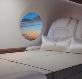 Ein Bett in einem Business-Jet: Hersteller Primadonna hat eine Lösung für zahlreiche Jets entwickelt.