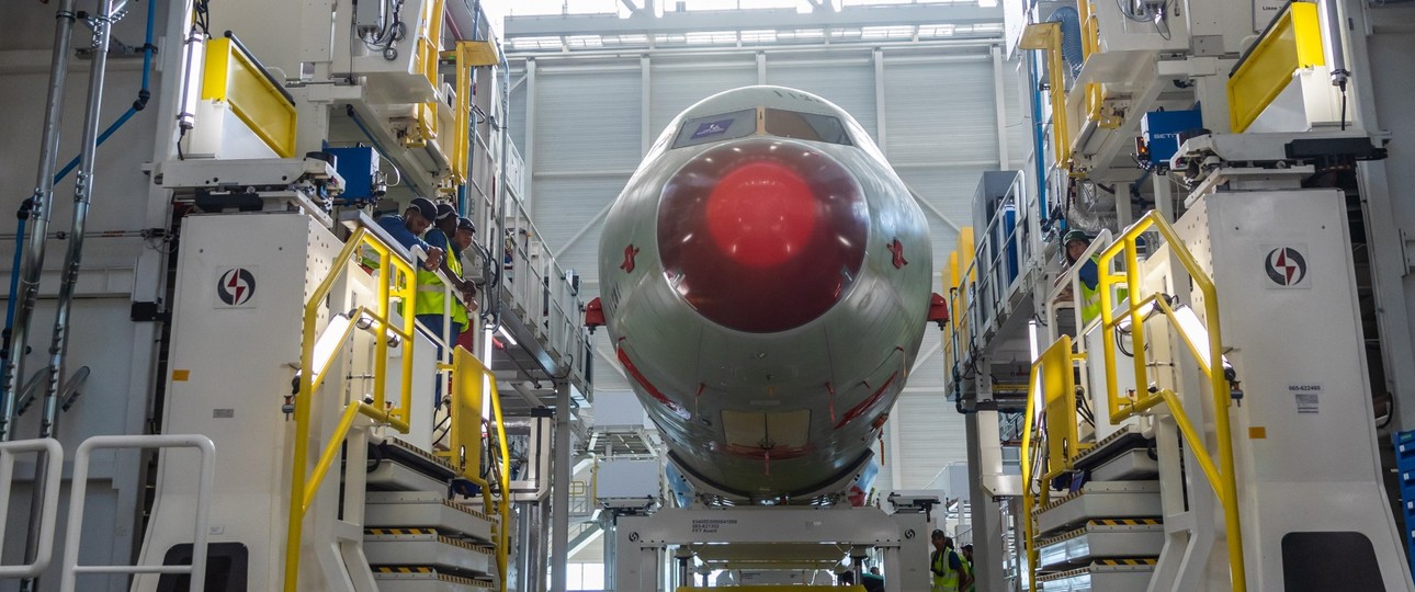 Ein Airbus A321 Neo in der Produktion: Ein Zulieferer arbeitet beim Korrosionsschutz nicht richtig.
