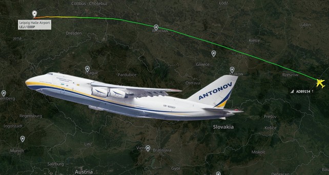 antonov an 124 nach leipzig