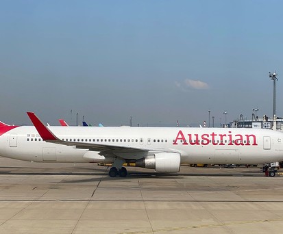 Boeing 767 von Austrian Airlines: Musste in Keflavik landen.