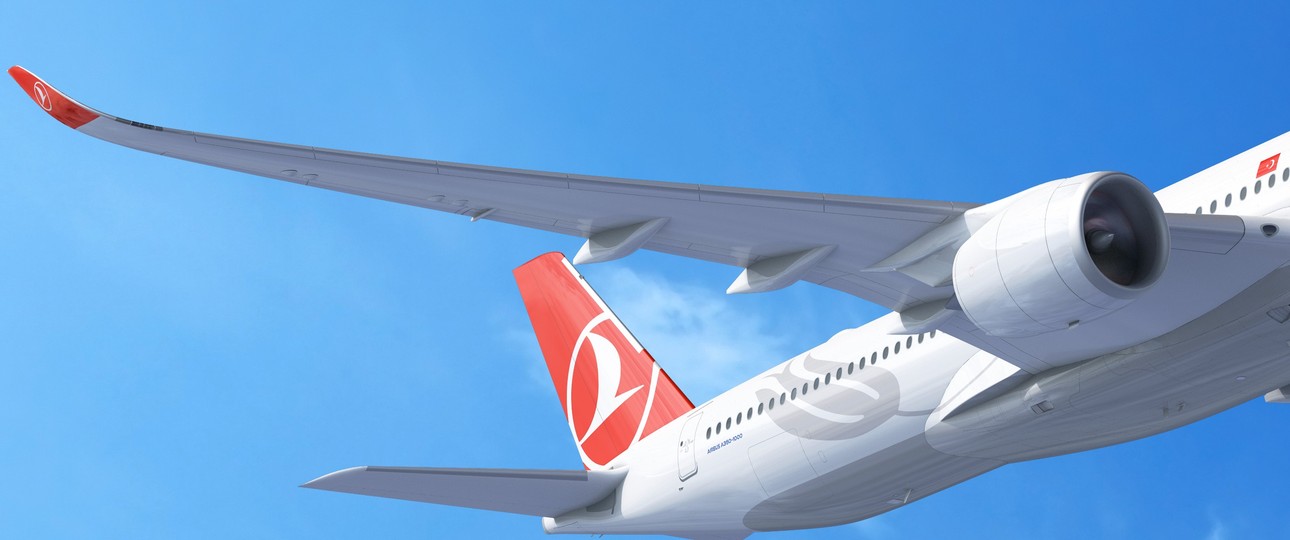 Visualisierung des Airbus A350-1000 für Turkish, hier in der Basis-Version: Jetzt will die Fluglinie auch den ULR.