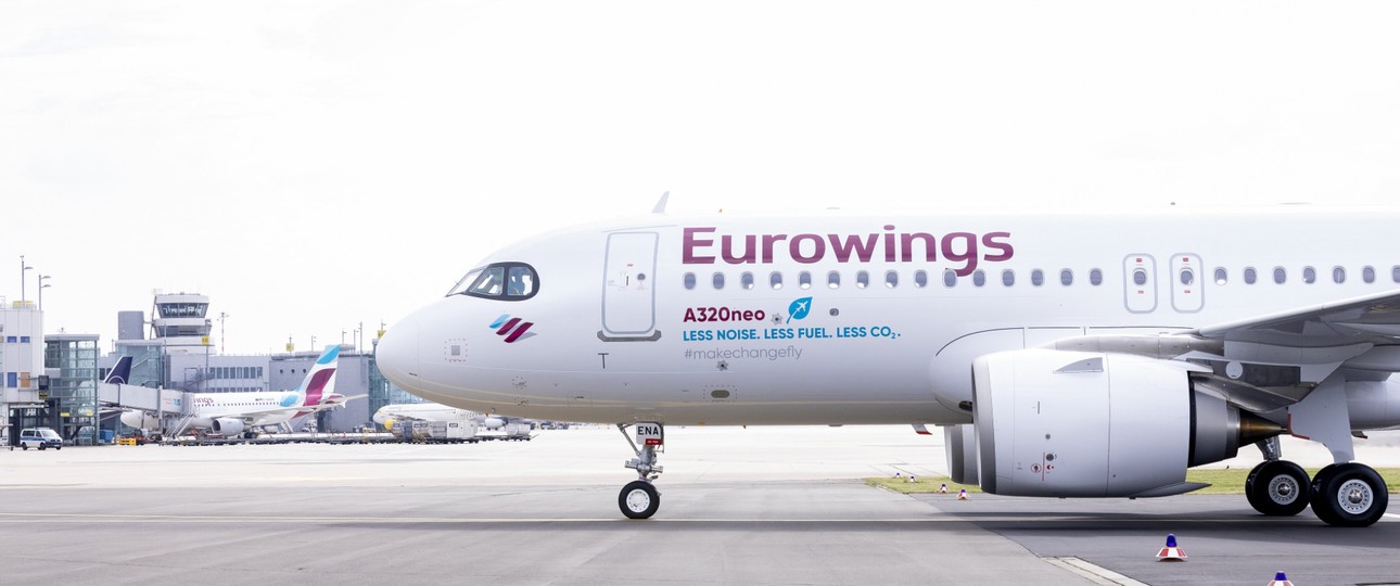 Airbus A320 Neo von Eurowings: Aktuell der Flieger der Wahl nach Dubai.