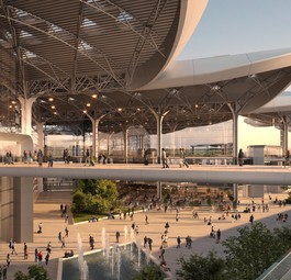 Außenbereich: So soll er bei Polens neuem Airport aussehen.