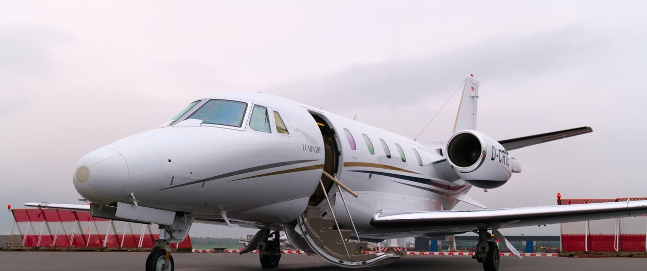 Das erste Flugzeug von Luminair: Eine Cessna Citation XLS.