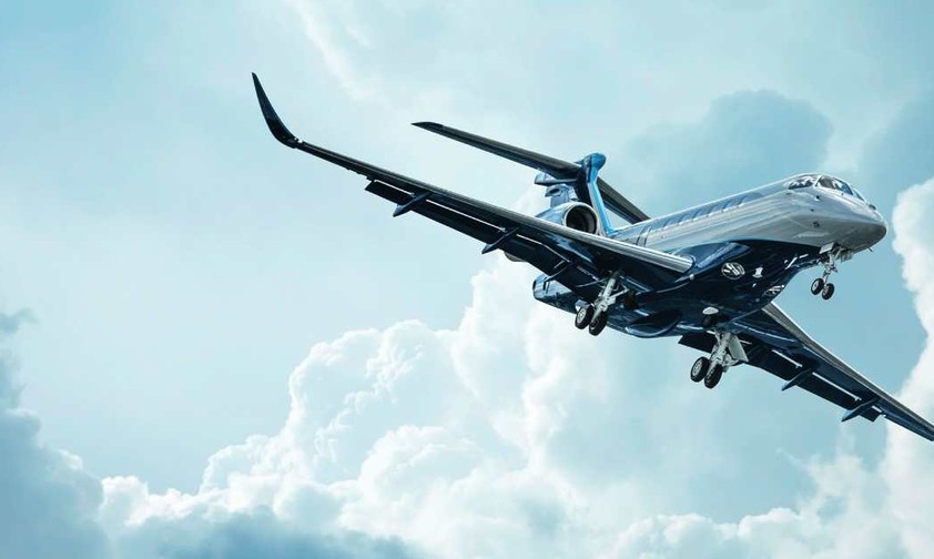 Eine Embraer Praetor 600 im Flug: Der brasilianische Hersteller will eine größere Businessjet-Familie auf den Markt bringen.