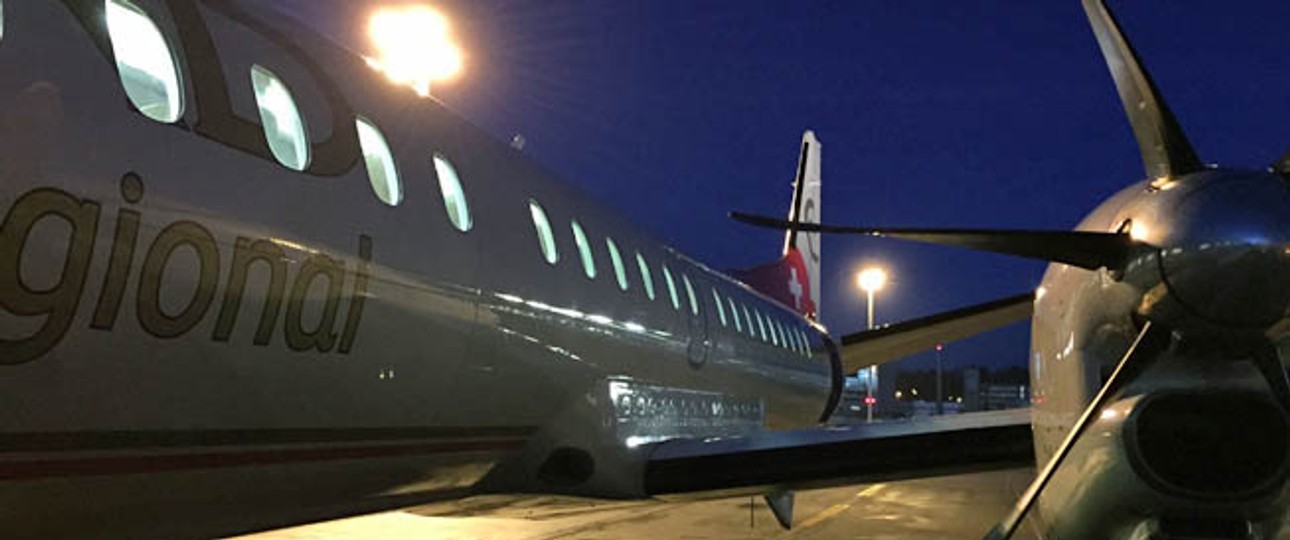 Saab 2000 noch mit der Markenbeschriftung Etihad Regional: Fliegt nicht mehr.