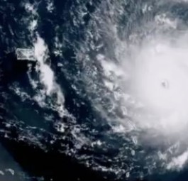 Hurrikan Irma über den Golf von Mexiko.