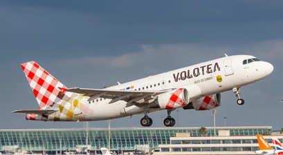 Airbus A319 von Volotea: Die Airline fliegt mit einer Flotte von A319 und A320 durch Europa.