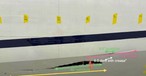 Der Rumpf der Boeing 767 nach der Landung: Markante Schäden.