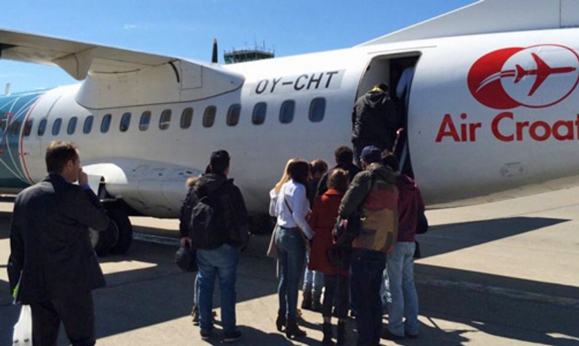 ATR 72 mit Air-Croatia-Logo: Die Airline hebt nicht mehr ab.