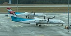 Dash 8 von Luxair am Flughafen Luxemburg-Findel: Die Airline will eine weitere Basis.