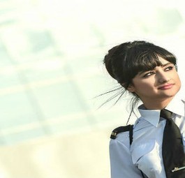 Ghada Mohamed Al Rossi,  Pilotin  bei Air Arabia: Sie ermutigt mehr Frauen, die Ausbildung zur Pilotin zu wagen.