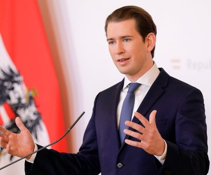 Austria's chancellor Sebastion Kurz.