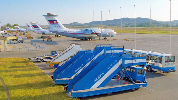 Maschinen von Air Koryo in Pjöngjang: Auf Facebook, aber keine Website?