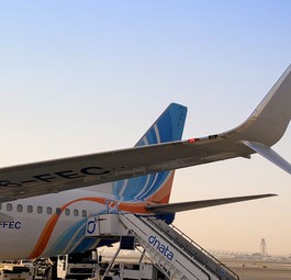 Split Scimitar Winglet an einer Boeing 737: Flydubai rüstet nach.