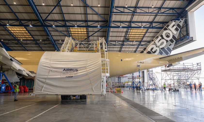 airbus a350f msn 700 cargo door arrival 01