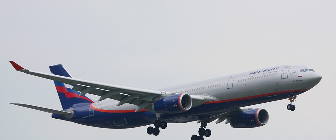 Aeroflot-A330 im Anflug auf New York JFK: Die betroffenen Crews dürfen nicht mehr in die USA.