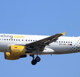 Airbus A319 von Vueling: Flog leer.