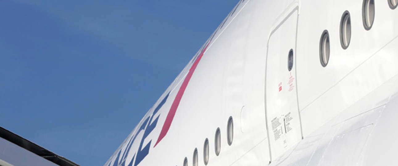 Rumpf eines Airbus A380 von Air France: Hohe Rabatte.