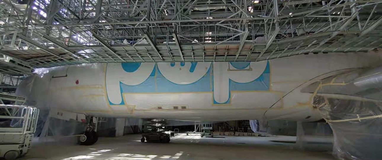 Der erste Airbus A330 von Flypop bekam seine Lackierung.