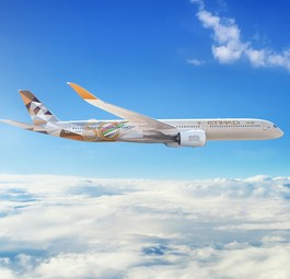 Lange waren sie geparkt, jetzt heben die Airbus A350-1000 von Etihad nach und nach ab.
