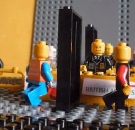 Sicherheitscheck in Legoland: Szene aus dem Kurzfilm.
