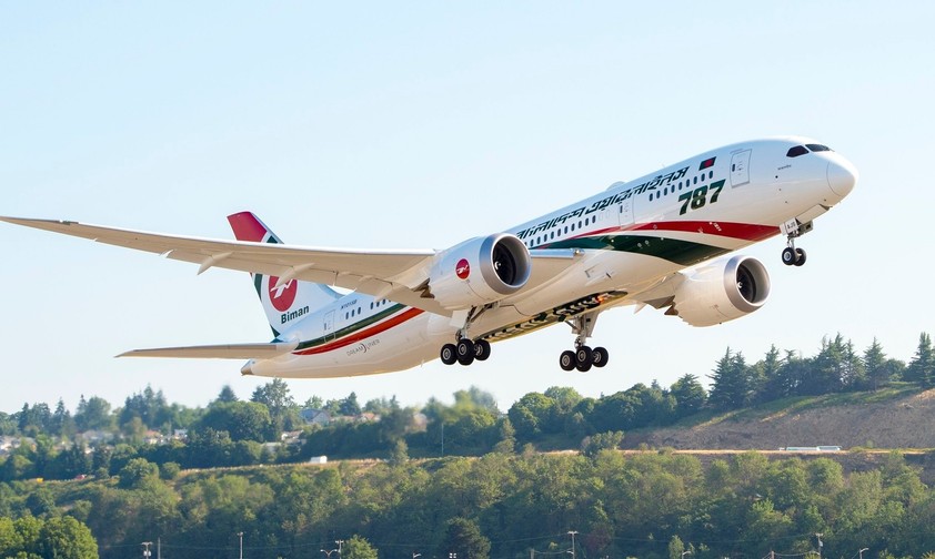 Ein Dreamliner von Biman Bangladesh (hier eine 787-8): Insgesamt hat die Airline sechs Boeing 787.