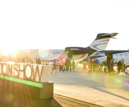 Catarina Aviation Show im vergangen Jahr: Im Hintergrund steht eine Gulfstream G500.