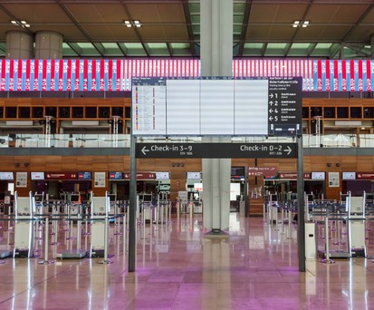 Check-in am BER bei der Eröffnung: So leer ist es aktuell nicht.
