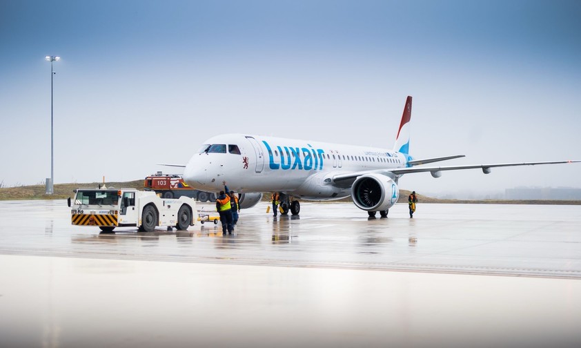 Die erste Embraer E195-E2 von Luxair: Ist in Luxemburg angekommen.