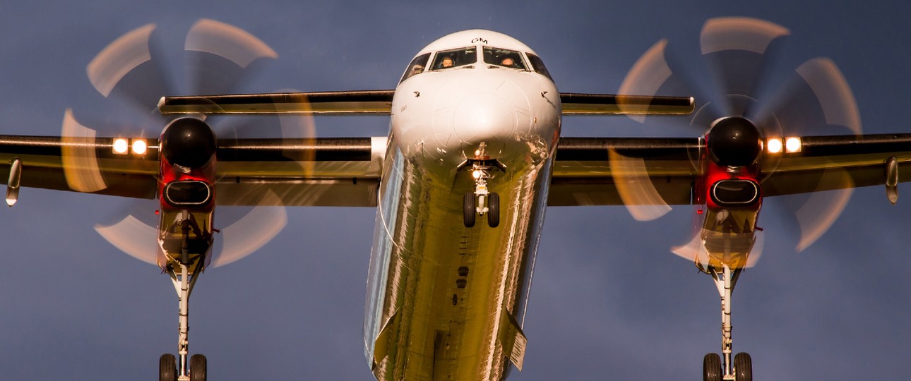 Dash 8 von Austrian Airlines: Fliegt aktuell im Dreieck.