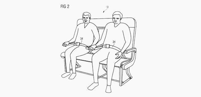 So stellt sich Airbus die Bänke vor. Hier zu sehen: Die Variante für füllige Passagiere.