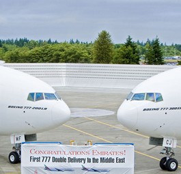 B777 von Emirates: Die Airline will die Neuversion.