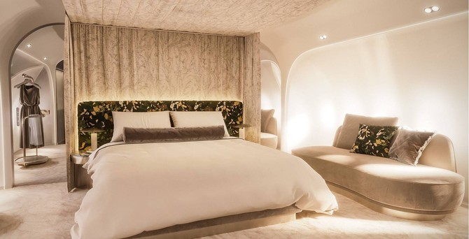Das Schlafzimmer geht über die gesamte Breite des Airbus A350