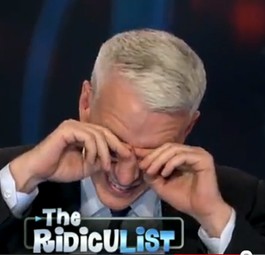 Moderator Anderson Cooper: Kann nicht mehr.