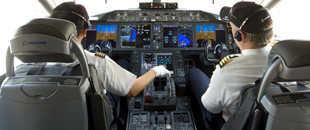 Cockpit des Dreamliner: Bei United ohne zusätzliche Barriere?