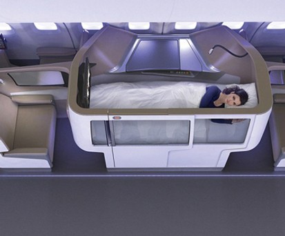 Schlafen über den anderen Passagieren: So stellen die Designer sich den Superthron vor.