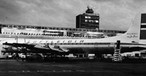 Flugzeug von Loftleiðir in New York: Die Fluglinie ging später in Icelandair auf.