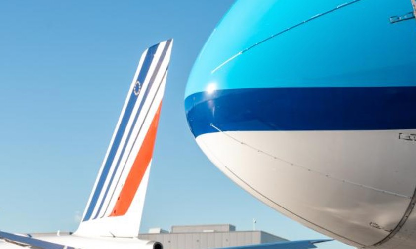 Flieger von Air France und KLM: Die Gruppe sieht sich besser aufgestellt als Lufthansa. 