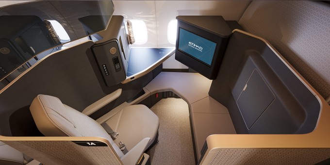 Die First Class im Airbus A321 LR: Etihad will die Klasse deutlich ausbauen. 