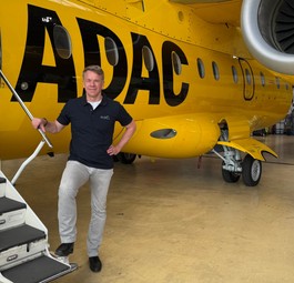 Aero-Dienst-Chef Oliver Kosing: Betreibt die Rettungsflugzeuge für den ADAC.
