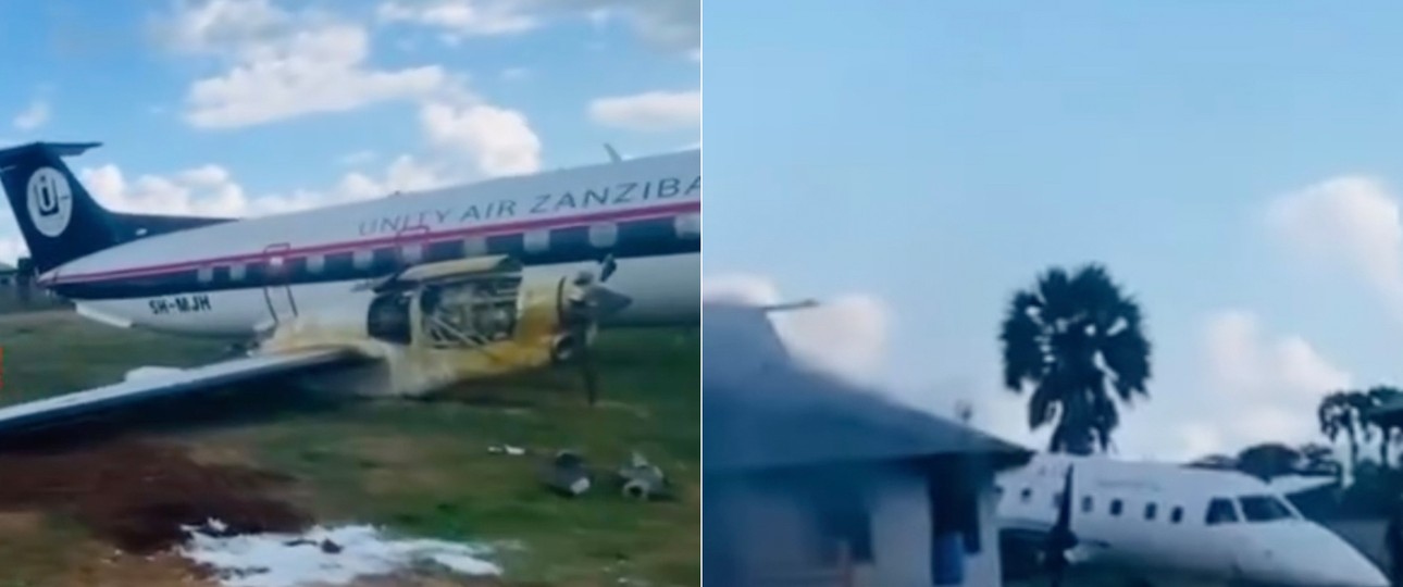 Die zwei verunglückten Embraer EMB 120: Beides Mal ging es glimpflich aus.