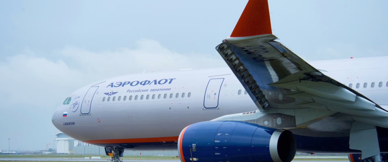 Jet von Aeroflot: Angeblich schon Internet-Abkommen geschlossen.