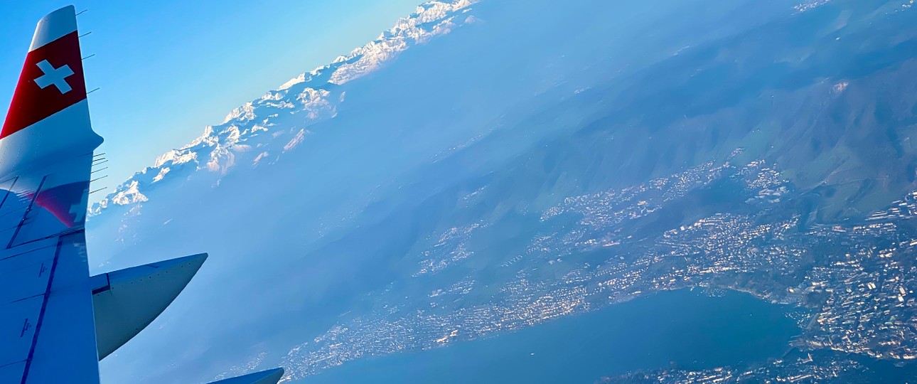 Blick aus einem Airbus A220: Swiss übernimmt alle 30 Exemplare.