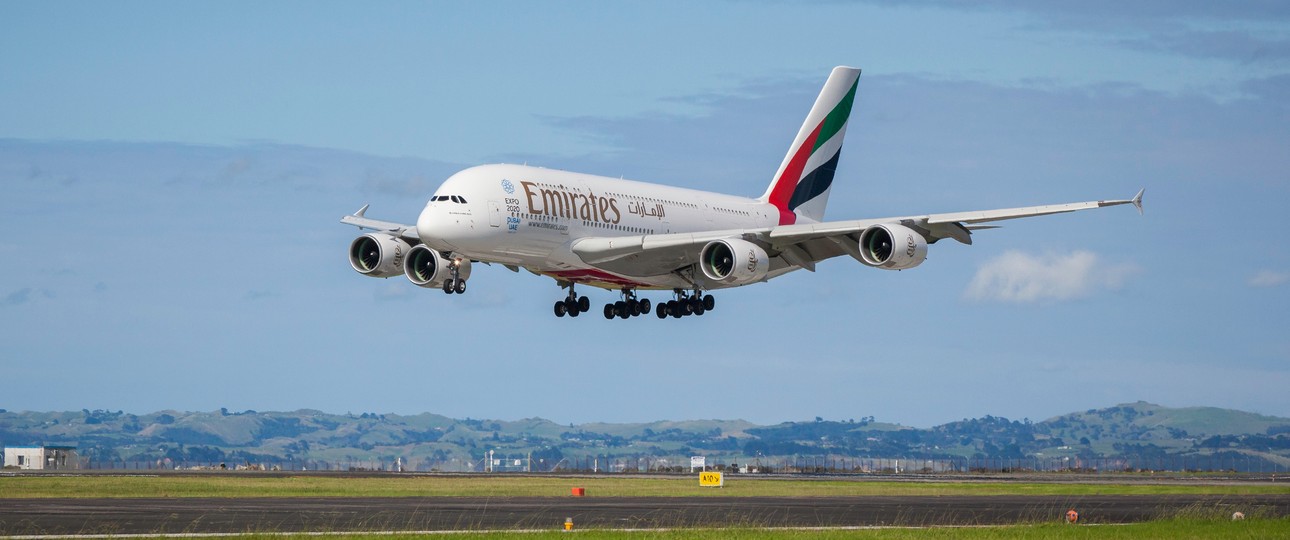 Airbus A380 von Emirates: Gerade sehr unterschiedlich gut gefüllt.