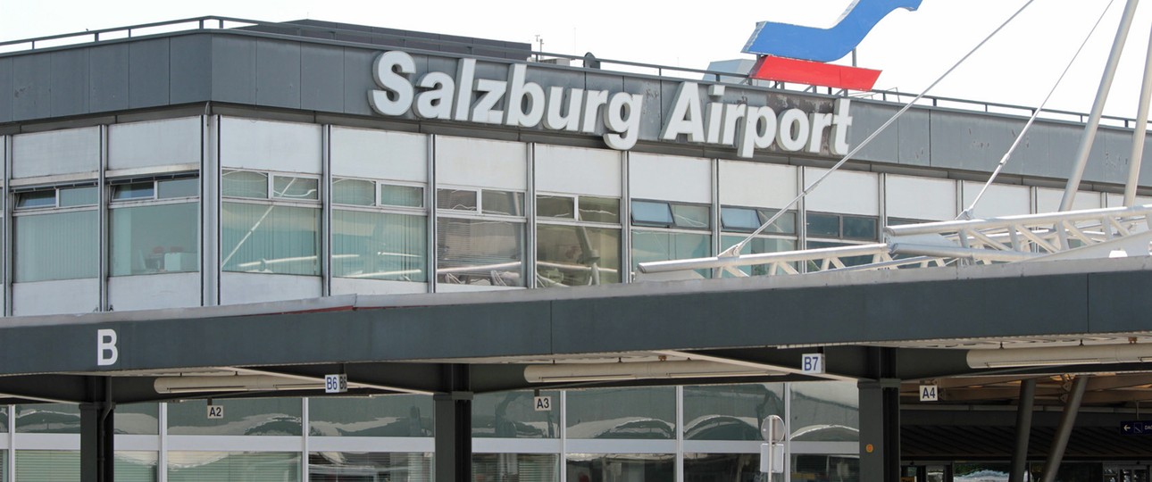 So kommt der Flughafen Salzburg daher.