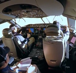 So sah der Pilot den Beinahe-Senkrechtstart