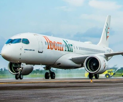 Airbus A220 von Ibom Air: Hier im Bild noch gemietet von Egypt Air.