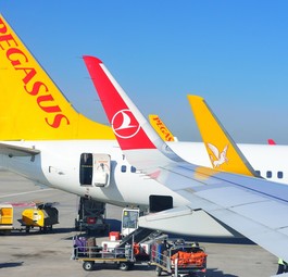 Flugzeuge von Pegasus Airlines und Turkish Airlines: Beide Airlines verzichten dauerhaft auf Flüge nach Israel.